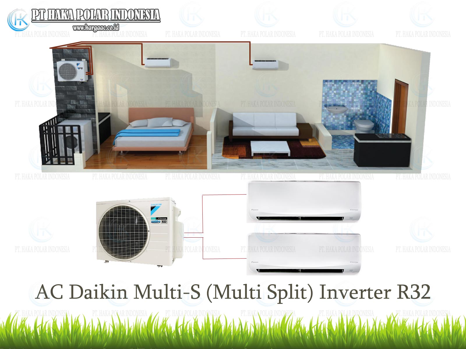 Harga Jual AC Daikin Multi-S Split Inverter R32