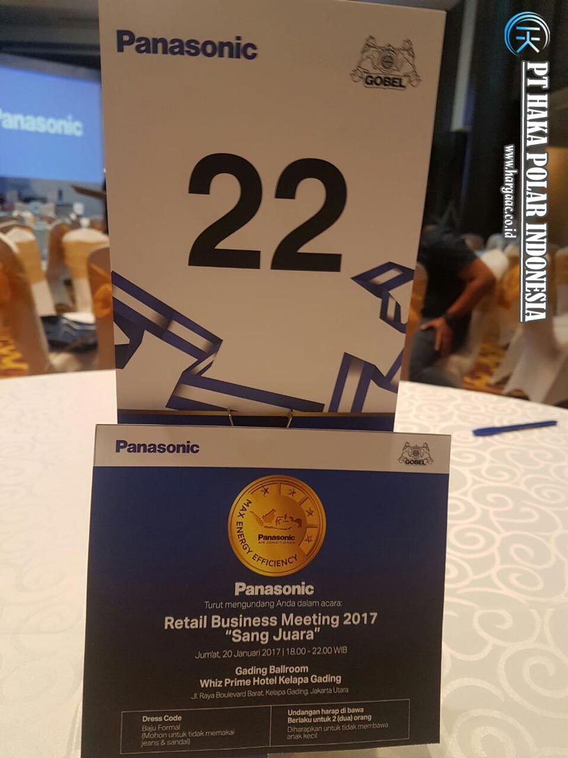 Panasonic AC Retail Business Meeting 2017 di Whiz Prime Hotel