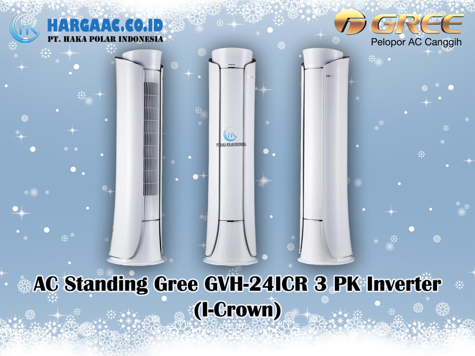 Harga Jual AC Standing Gree GVH-24ICR 3 PK Inverter (I-Crown) 