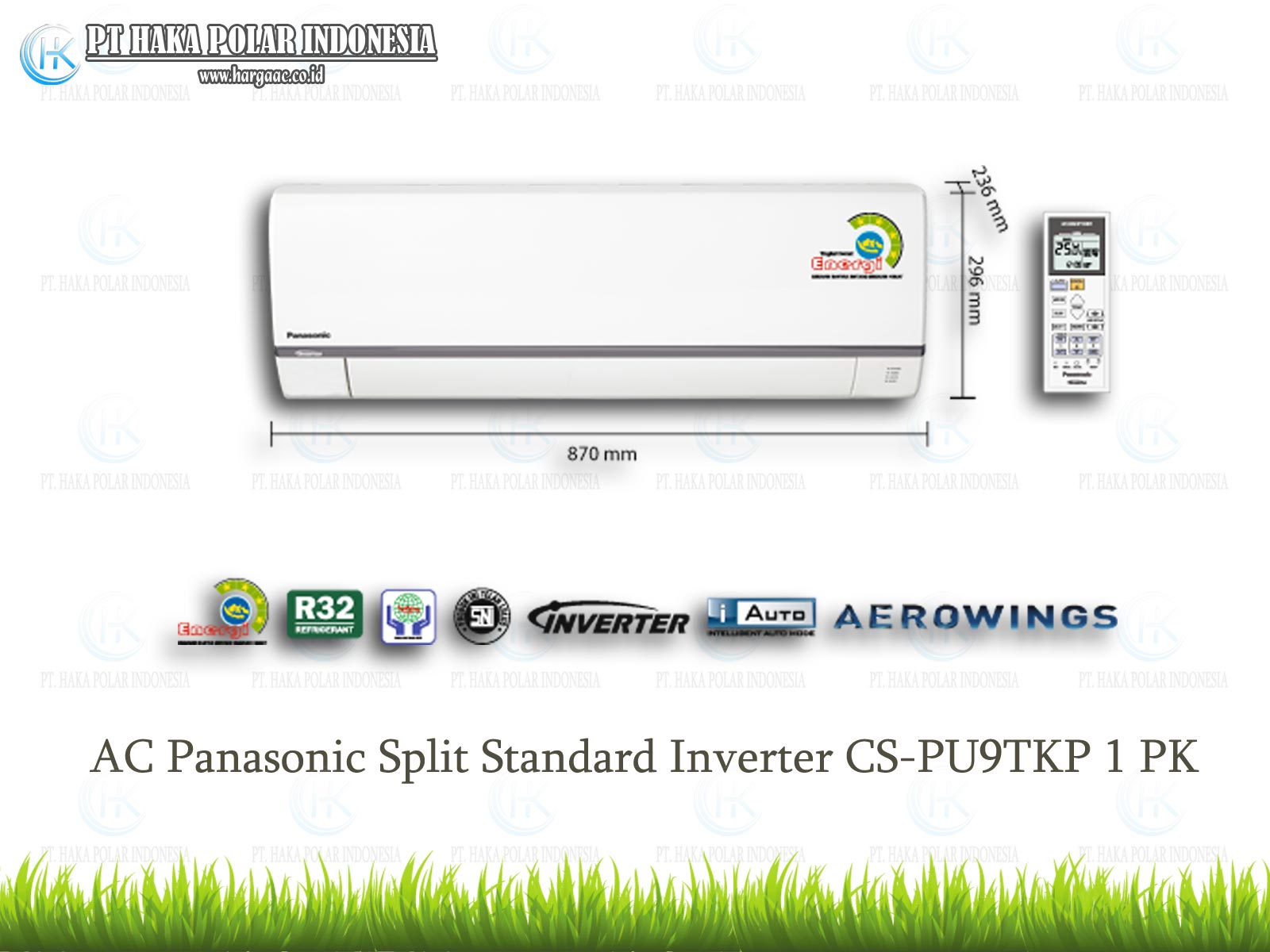 AC Panasonic CS-PU9UKP 1 PK Split Standar Inverter