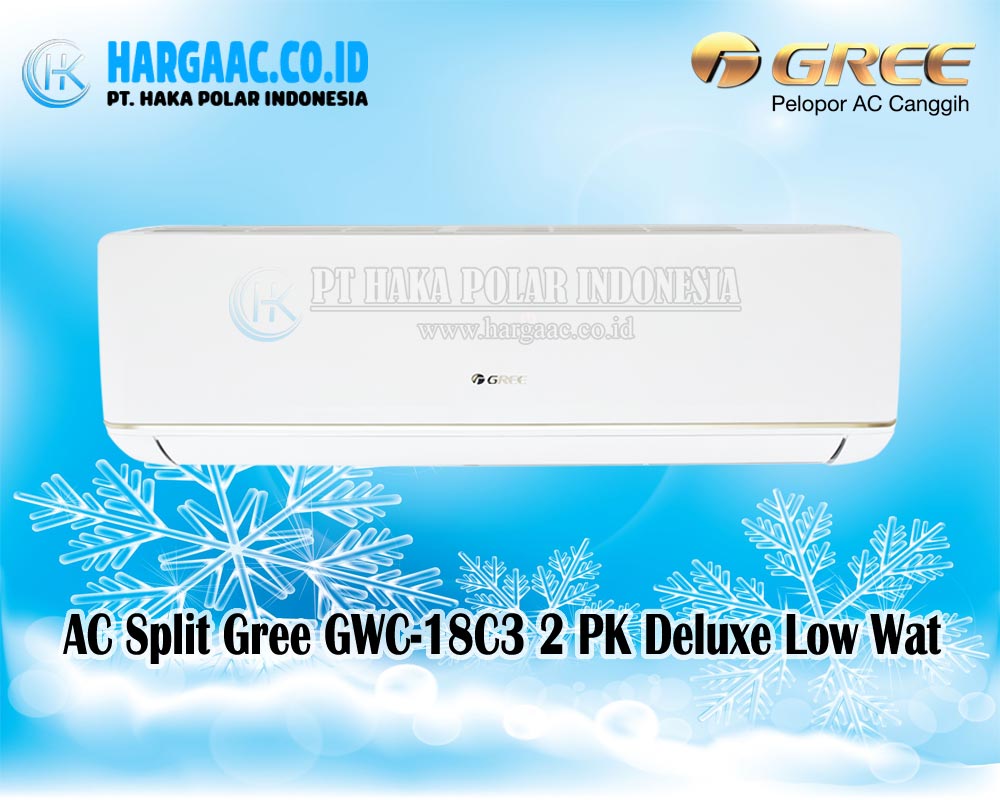 Harga Jual AC Split Gree GWC-18C3 2 PK Deluxe Low Watt